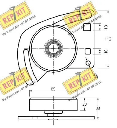 Belt Tensioner, V-ribbed belt