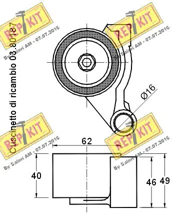 Tensioner Pulley, timing belt