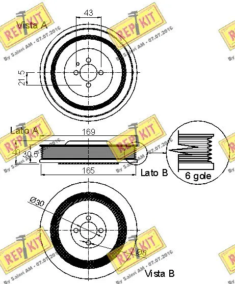 Belt Pulley, crankshaft