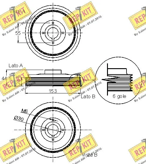 Belt Pulley, crankshaft