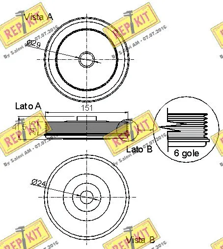 Belt Pulley, crankshaft