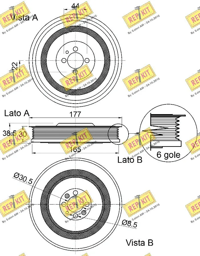 Belt Pulley, crankshaft