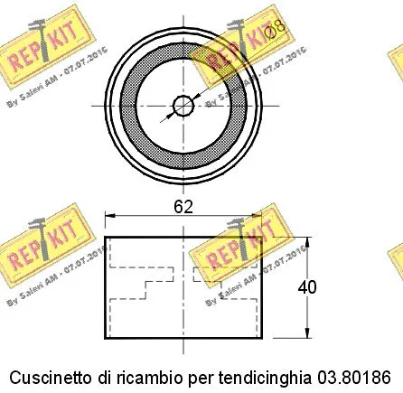 Deflection/Guide Pulley, V-ribbed belt