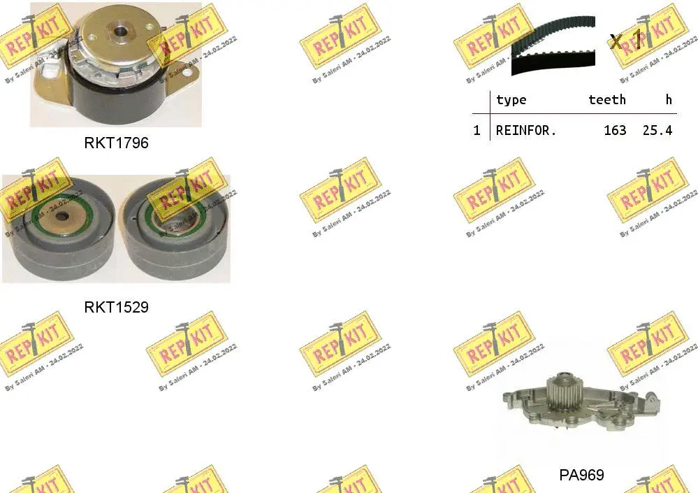 Water Pump & Timing Belt Kit (RKTK0905PA)