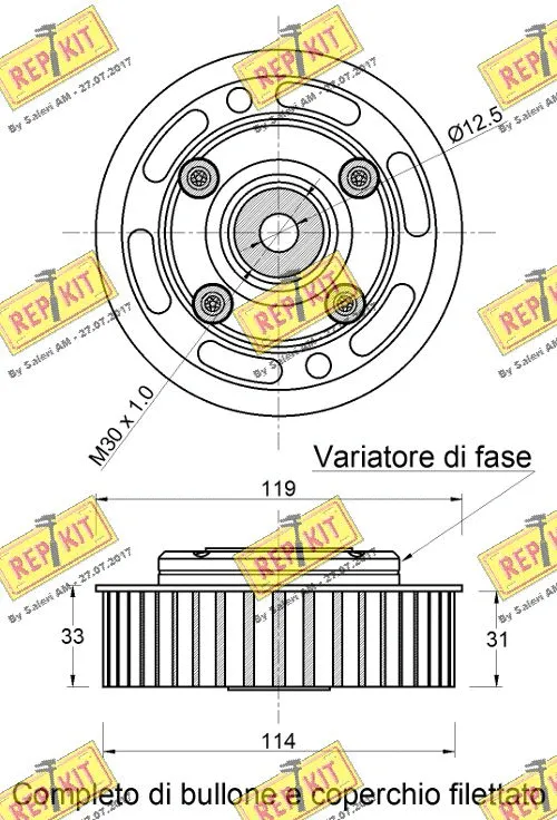 Deflection/Guide Pulley, timing belt