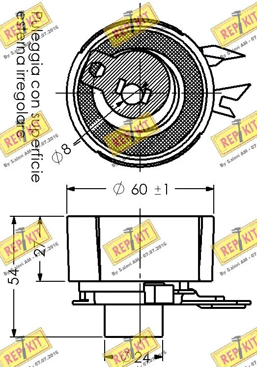 Tensioner Pulley, timing belt