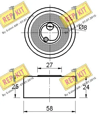 Tensioner Pulley, timing belt