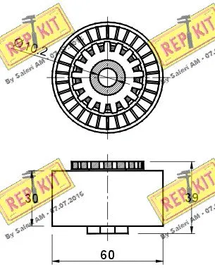 Belt Tensioner, V-ribbed belt