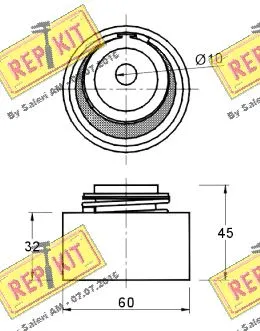 Tensioner Pulley, timing belt