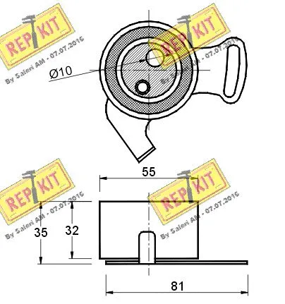Tensioner Pulley, timing belt