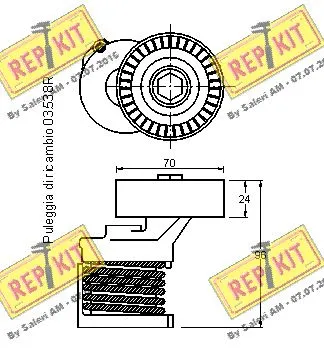 Belt Tensioner, V-ribbed belt