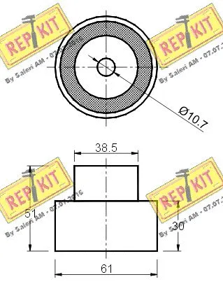 Deflection/Guide Pulley, timing belt