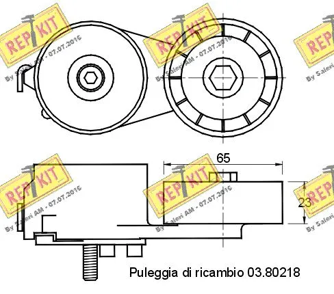 Belt Tensioner, V-ribbed belt