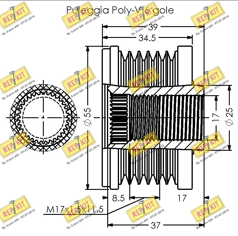 Alternator Freewheel Clutch