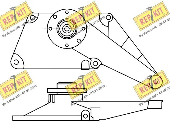 Belt Tensioner, V-ribbed belt