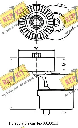 Belt Tensioner, V-ribbed belt