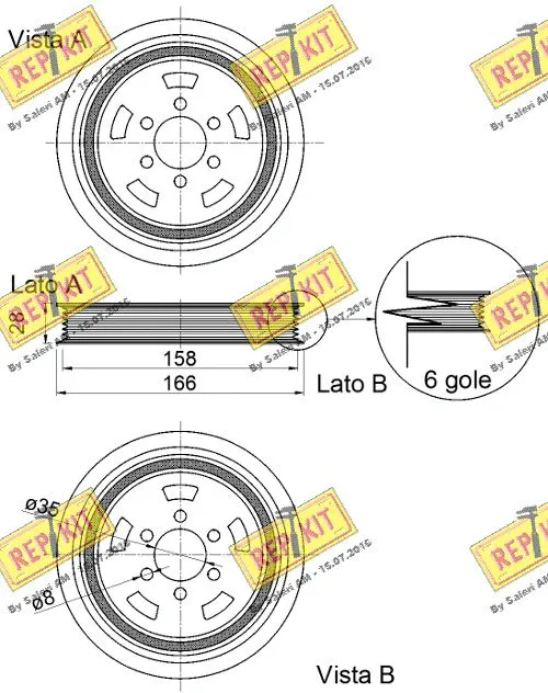 Belt Pulley, crankshaft