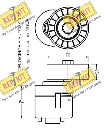 Belt Tensioner, V-ribbed belt