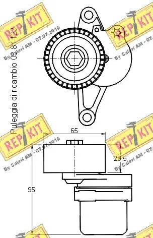 Belt Tensioner, V-ribbed belt