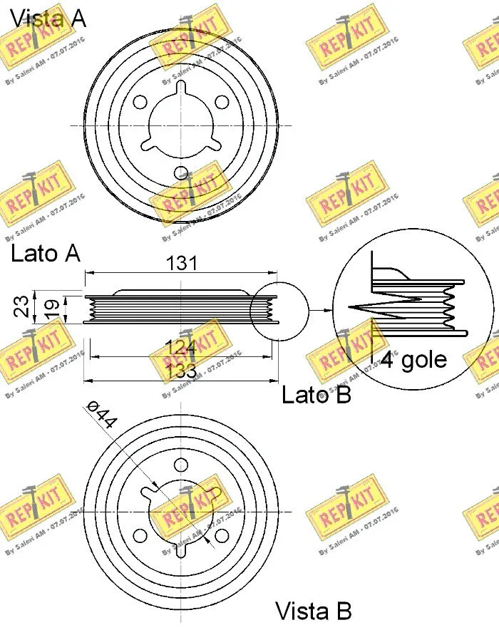 Belt Pulley, crankshaft