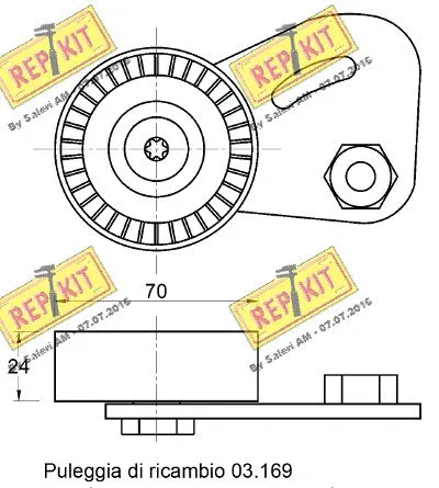 Belt Tensioner, V-ribbed belt