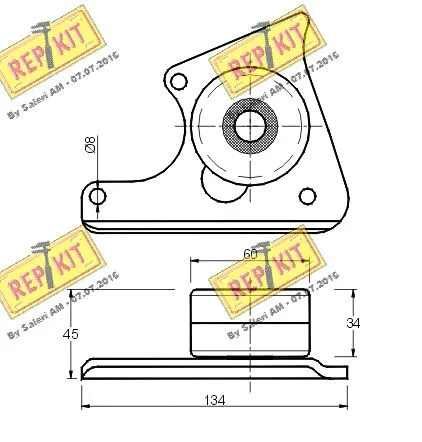Deflection/Guide Pulley, timing belt