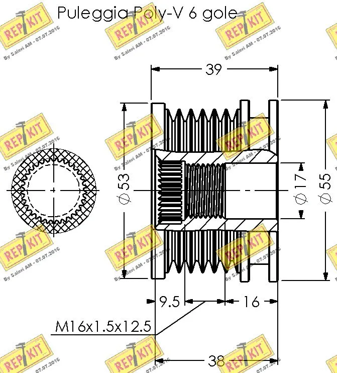 Alternator Freewheel Clutch