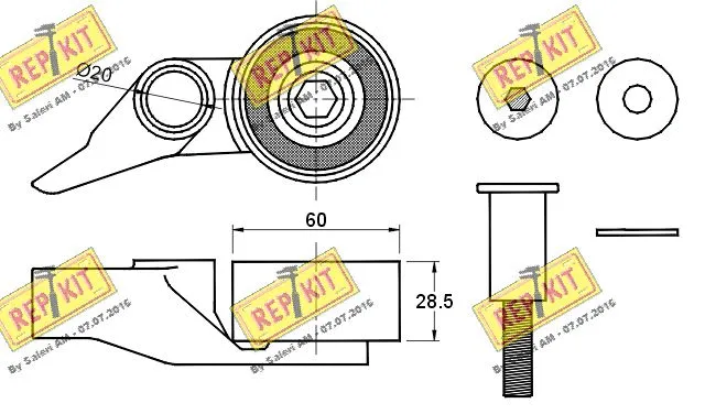 Tensioner Pulley, timing belt