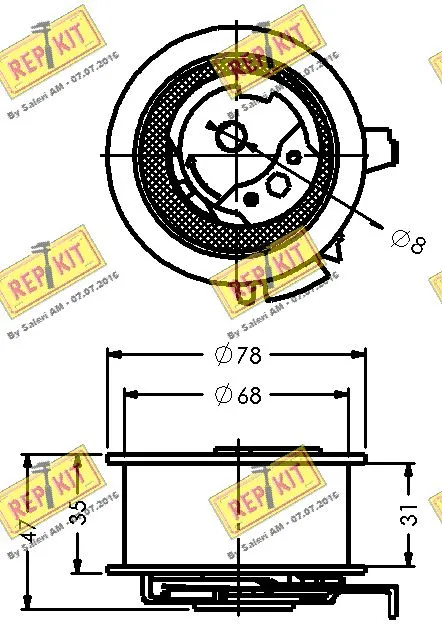 Tensioner Pulley, timing belt