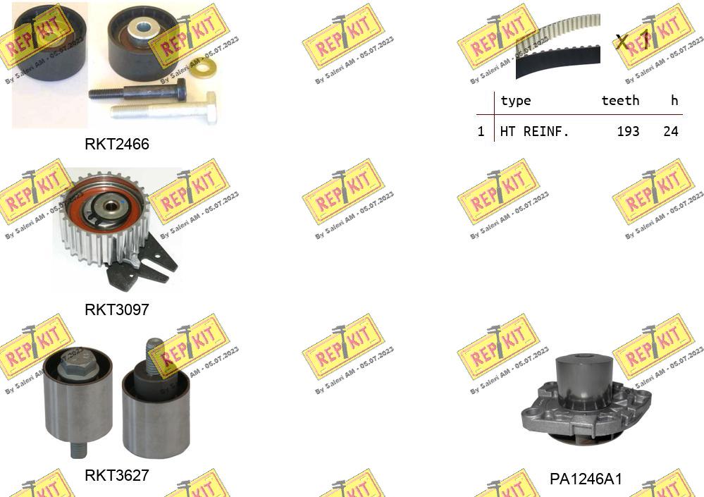 Water Pump & Timing Belt Kit (RKTK1179PA)