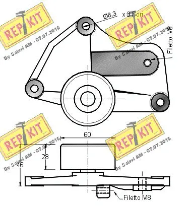 Belt Tensioner, V-ribbed belt