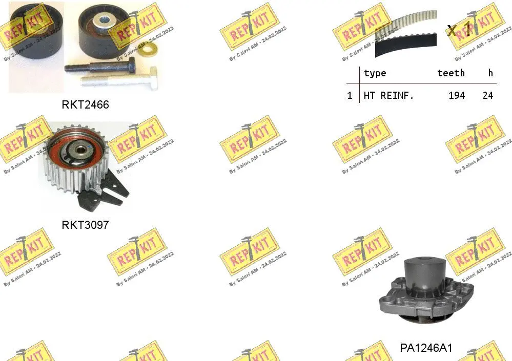 Water Pump & Timing Belt Kit (RKTK1094PA)