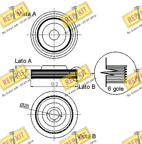 Belt Pulley, crankshaft
