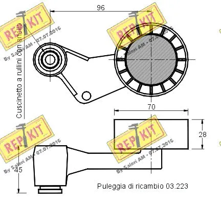 Belt Tensioner, V-ribbed belt