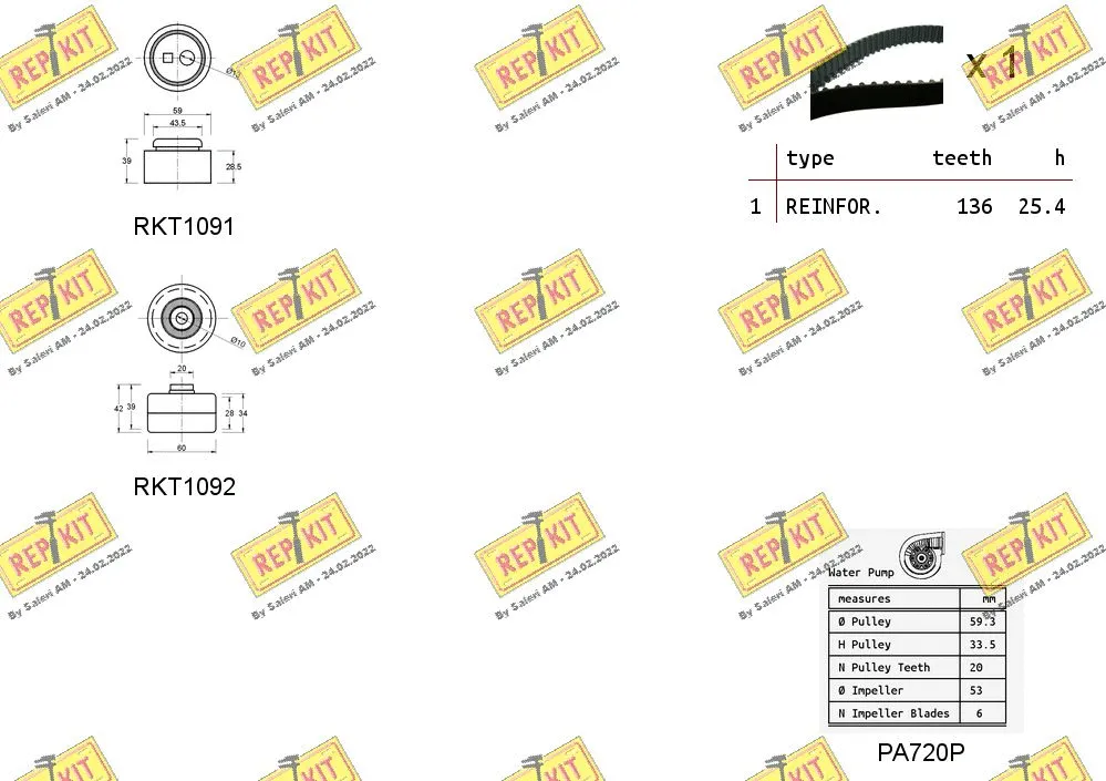 Water Pump & Timing Belt Kit