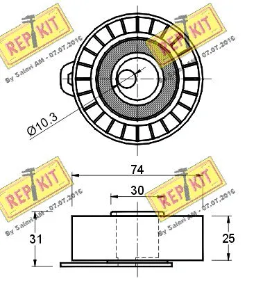 Tensioner Pulley, timing belt