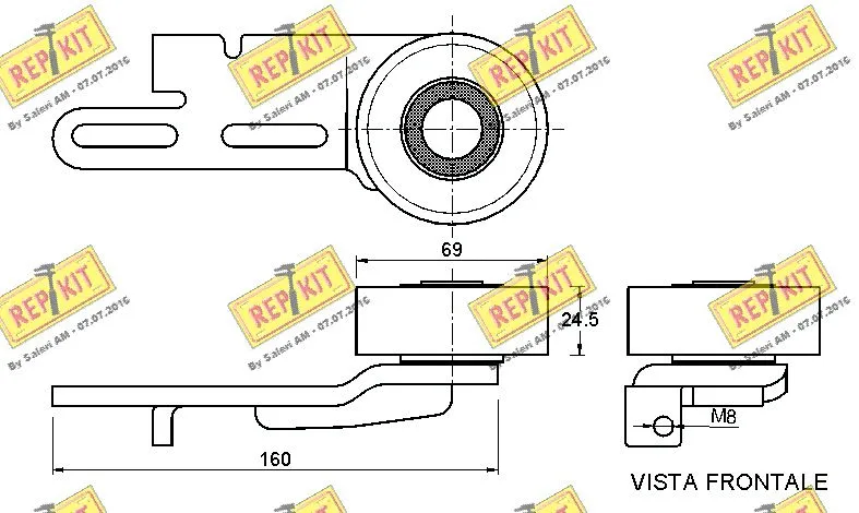 Belt Tensioner, V-ribbed belt