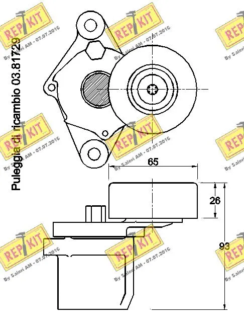 Belt Tensioner, V-ribbed belt