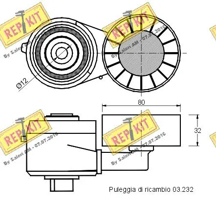Belt Tensioner, V-ribbed belt