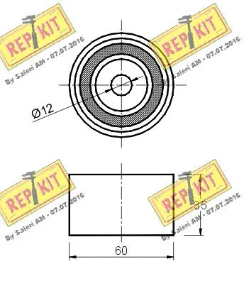Deflection/Guide Pulley, timing belt