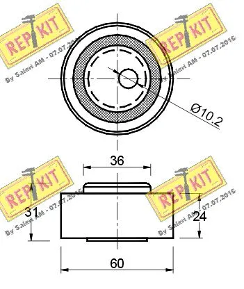 Tensioner Pulley, timing belt