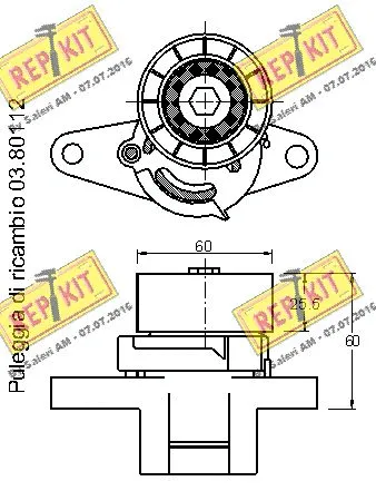 Belt Tensioner, V-ribbed belt