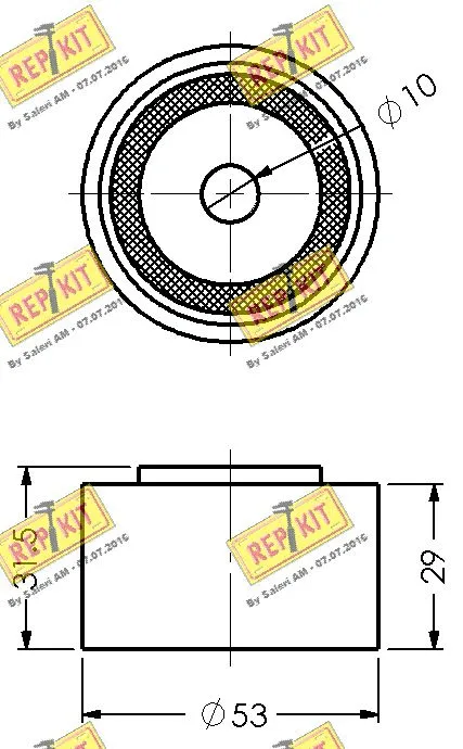 Deflection/Guide Pulley, timing belt
