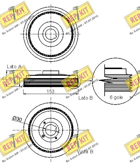 Belt Pulley, crankshaft