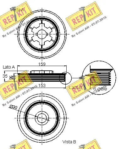 Belt Pulley, crankshaft