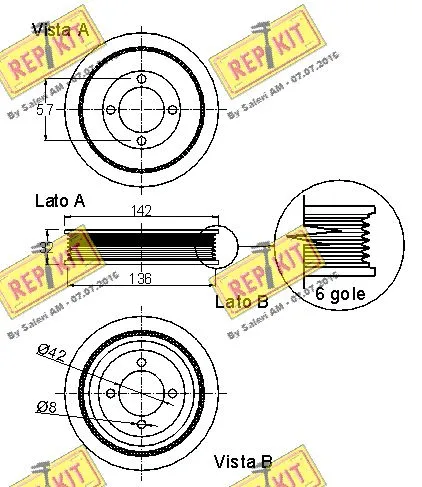 Belt Pulley, crankshaft