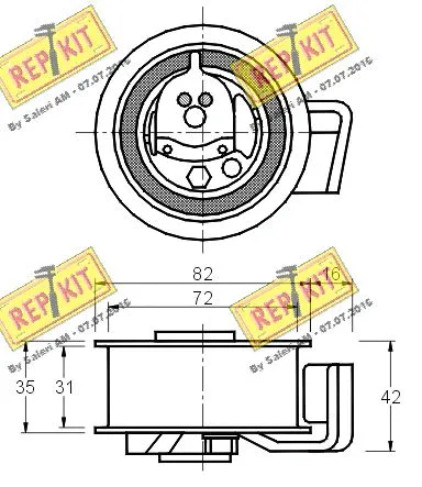 Tensioner Pulley, timing belt