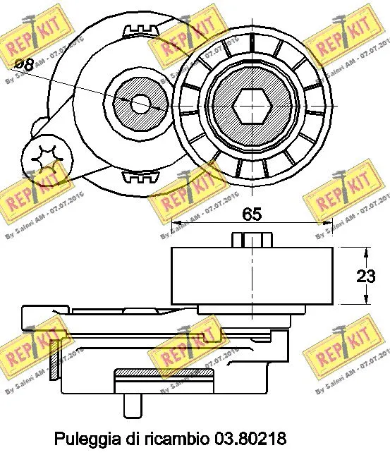 Belt Tensioner, V-ribbed belt