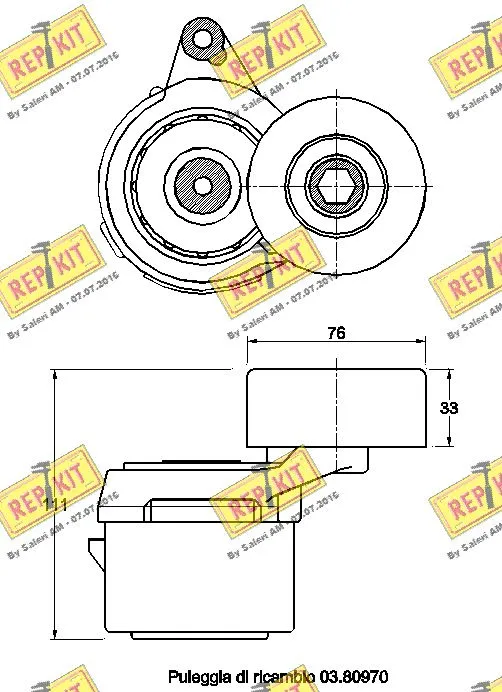 Belt Tensioner, V-ribbed belt