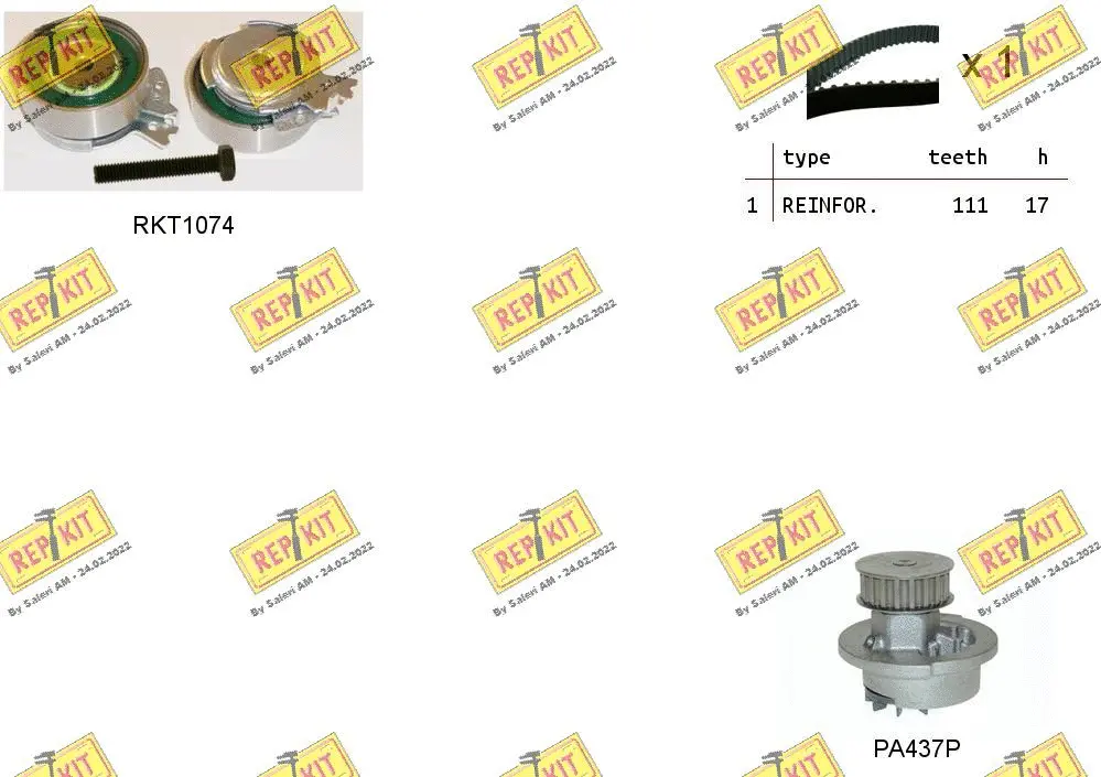 Water Pump & Timing Belt Kit (RKTK0813PA)